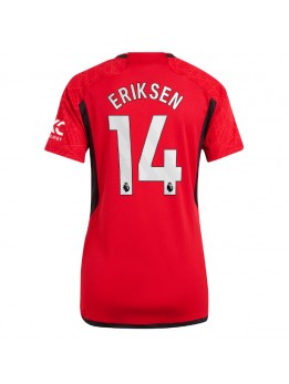 Manchester United Christian Eriksen #14 Zenski Domaci Dres 2023-24 Kratak Rukavima